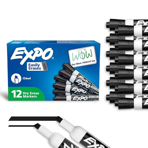 Low-Odor Dry-Erase Marker, 12 Pack