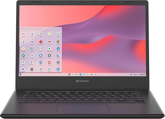 Acer Gateway Chromebook 314 CBO314 Intel Celeron N4500 14" Full HD (1920 x 1080) Display 4GB LPDDR4X 128GB eMMC Wi-Fi 5 802.11ac Chrome OS Black Lightweight Student & Everyday Laptop