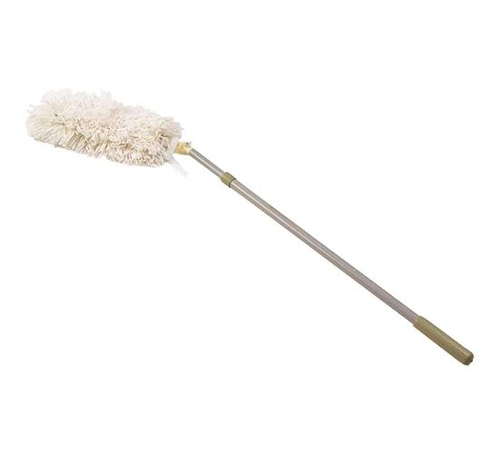Rubbermaid Commercial T120 HiDuster Dusting Tool with Angled Lauderable Head, 51-Inch Extension Handle