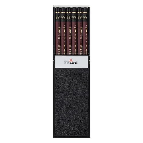 Uni Hi-Uni Wooden Pencil - 10B - Box of 12 (HU10B)