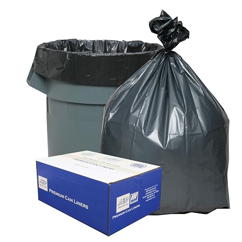 Platinum Plus PLA5525 Can Liner, Super Hexene Resin 55-60gal, 1.55 Mil, 39 X 56, 25/Carton