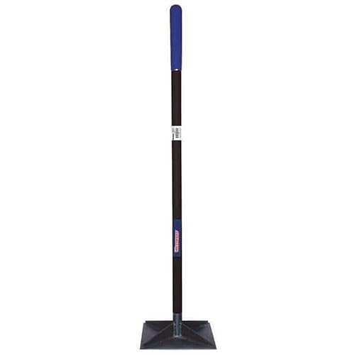 Tamper, Steel, 10in.L x 10in.W, Rubber Grip