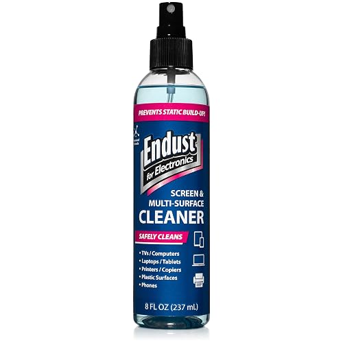 Endust for Electronics; Anti-Static, Screen & Multi-Surface Cleaner Pump Spray; Alcohol Free, Ammonia Free; 8 Fl oz (097000)