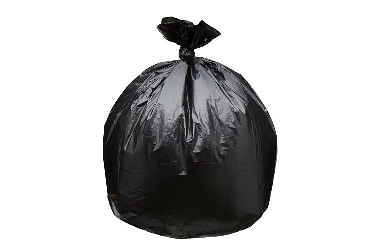 Top Knot Bags 45 Gallon Garbage Trash Bag 40X46" 1.5 Mil Black 100 Count Can Liner Bulk 40 Gallon 41 Gallon 42 Gallon 43 Gallon 44 Gallon Made in USA