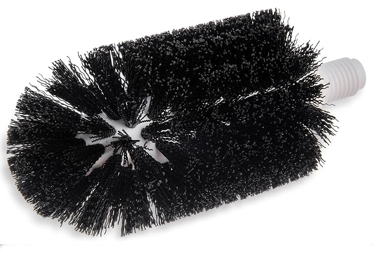 SPARTA 4014600 Plastic Floor Drain Brush, Drain Cleaning Brush With Female Thread For Drain Cleaning, 3 Inches, Black, (Pack of 6)