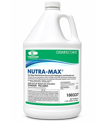 Nutra-Max Hospital Grade Concentrated Disinfectant Cleaner, Make 32 Gallons