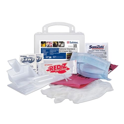 Medique Products 89701 Body Fluid Clean Up Kit, Plastic Case, Filled,White,1" x 25 yard