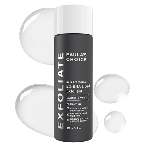 Paula's Choice SKIN PERFECTING 2% BHA Liquid Leave-On Exfoliant | Gentle Salicylic Acid Leave-On Facial Exfoliator for Blackheads, Enlarged Pores, Wrinkles & Fine Lines