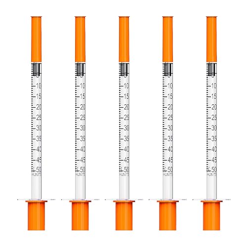 0.5ml/cc 31G Syringe 5/16 Inch (8mm) Lab Syringes, 100 Pack – Individually Sealed