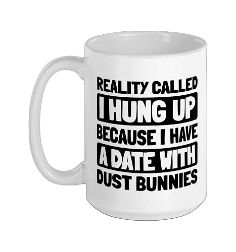 Cleaner Sanitation Janitorial - Housekeeping Cleaner Ceramic Mug, White, 15oz