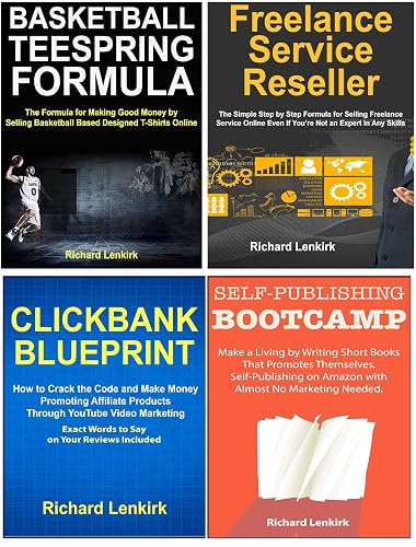 Internet Business Startup Kit: Ways to Make a Living Through Online Marketing. Sports Teespring, Clickbank Affiliate Marketing, Self-Publishing Books & Online Service Freelancing.