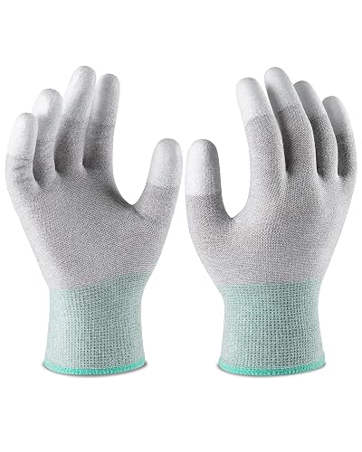 ThxToms ESD Anti Static Gloves, High Resistance Carbon Fiber Protects Your Computer Safe