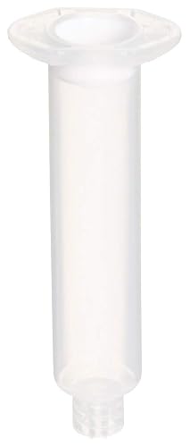 Metcal 910-NW Fluid Dispensing Syringe Barrel Natural with White Wiper Piston, 10cc Size (Pack of 50)
