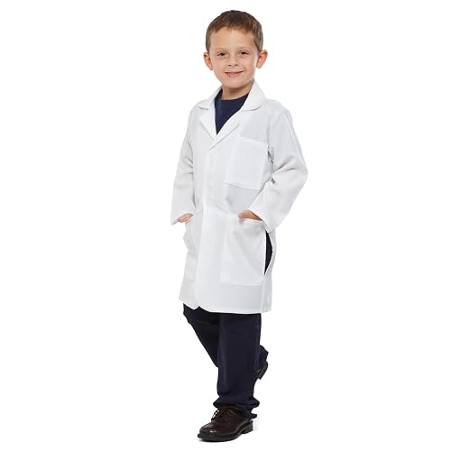 Dress Up America Kids Lab Coat, White, Customizable