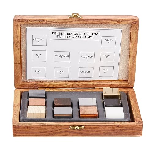 United Scientific™ DCSET10 | Density Cube Set of 10 | Density Cubes for Science | Designed for use in the Classroom or Home | 1 Set