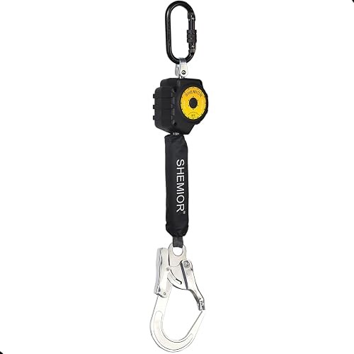 Swivel Top Self Retracting Lifeline, 6FT SRL, Shemior Retractable Lanyard | Web, Safety Harness Fall Protection Kit, Fall Arrestor, Srl Fall Protection, Retractable Safety Lanyard, Safety Harness Yoyo