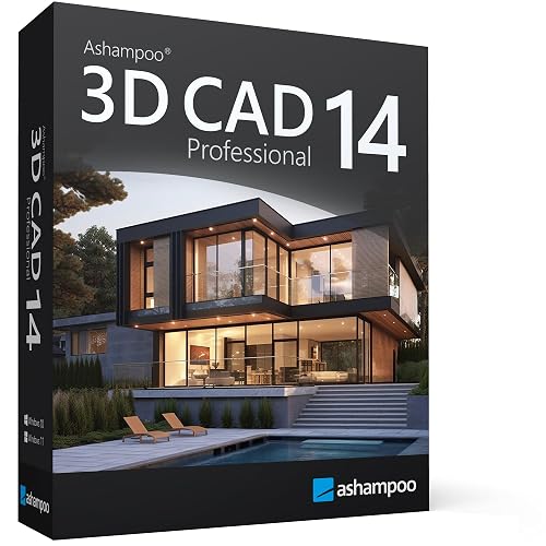 3D CAD 14 PRO – Software for professional 3D and 2D building and house design, including electrical planning for Windows 11, 10