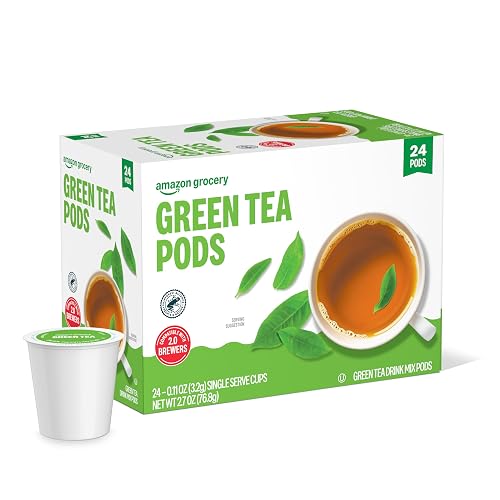 Amazon Grocery, Green Tea Pods, 2.7 Oz, 24 Ct