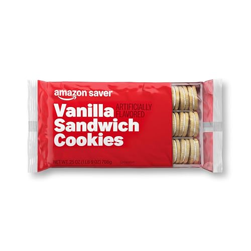 Amazon Saver, Vanilla Sandwich Cookies, 25 Ounce