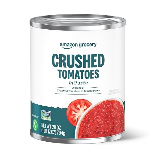 Amazon Grocery, Crushed Tomatoes in Purée, 28 Oz