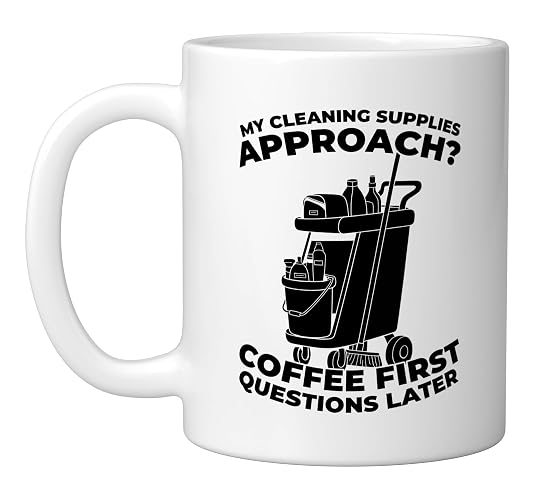 Cleaner Sanitation Janitorial - Housekeeping Cleaner Ceramic Mug, White