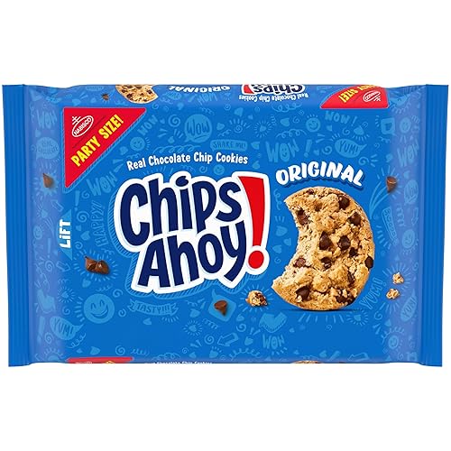 NABISCO CHIPS AHOY! CHIPS AHOY! Original Chocolate Chip Cookies, Party Size, 25.3 oz