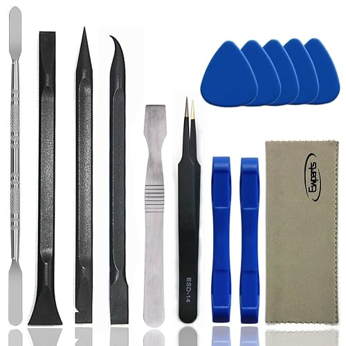 Ewparts Spudger Tool Kit Plastic Pry Tool for Electronics Repair | Metal Spudger Plastic Spudger Tweezers Opening Tool iphone Repair Tool Kit for Phone,iPad,Computer,Macbook,Laptop Repair Kit