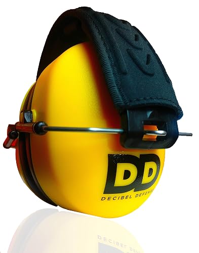 DECIBEL DEFENSE Ear Protection, 37 dB NRR Ear Muffs (SAFETY YELLOW) | Highest-rated Hearing Protection for Shooting, Gun Range, Construction, Mowing, Woodworking, Fireworks & Industrial Use