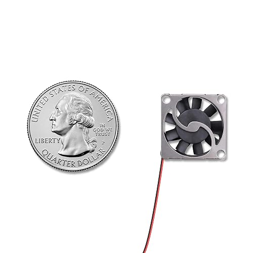 1804 Micro Blower Fan, DC 3.3V-5V Ultra-Thin Centrifugal Cooling Fan, 18x18x4mm Mini Blower for DIY Electronics, 3D Printer, Smart Wearable, Drone, Projector & Single Board Computer Cooling