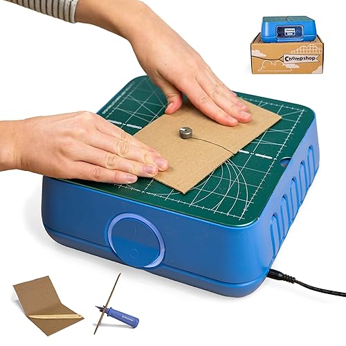 Chompshop ChompSaw Cardboard Cutter, Kid-Friendly Power Tool, Ages 5+ | No Sharp Blades, Screen-free Creative Play, 100-120V AC, Ready to Use and Award-Winning STEAM Toy