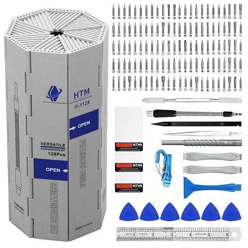 HengTianMei 142 in 1 Precision Screwdriver Set Professional Magnetic Repair Tool Kit for Computer, Laptop, Xbox, Macbook, Game Console (H1128)
