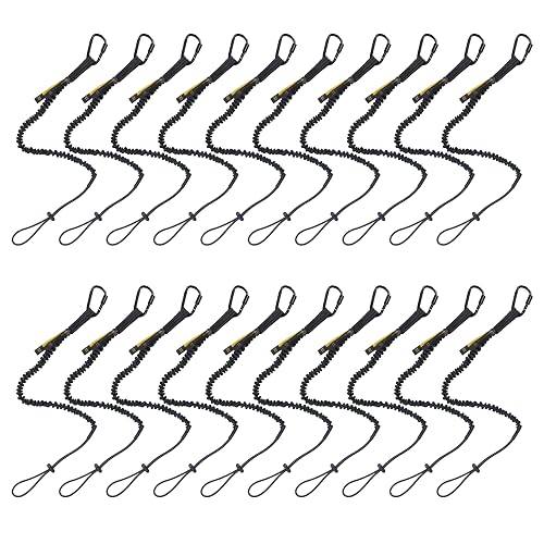 TRSMIMA Safety Tether Lanyard Tool - Strap for Hand Tools 20 Pack | Fall Protection Absorbing Tool Lanyard Tethering Accessories Nylon Webbing Scaffolding Safety Training for Industrial Workers