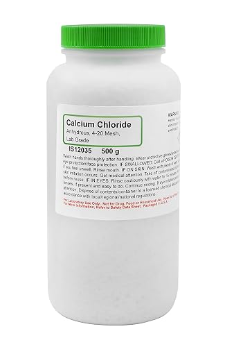 ALDON Innovating Science Anhydrous Calcium Chloride, 500g, 4-20 Mesh - Laboratory-Grade - Calcium Chloride Powder - The Curated Chemical Collection