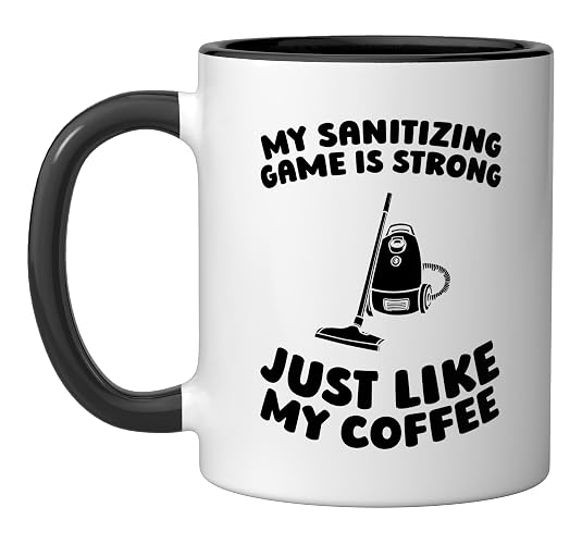 Cleaner Housekeeping - Janitorial Sanitation Cleaner Ceramic Mug, Black/White