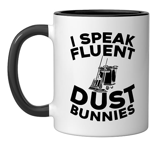Cleaner Janitorial Sanitation Housekeeping - Cleaner Ceramic Mug, Black/White